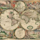 Map of the World in 1689