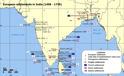 European_settlements_in_India_1501-1739
